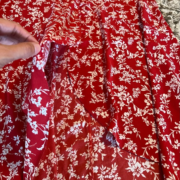 Medium Women’s Juniors Windsor On Vacay Floral Maxi Skirt Beach Boho Buttons - Picture 15 of 15